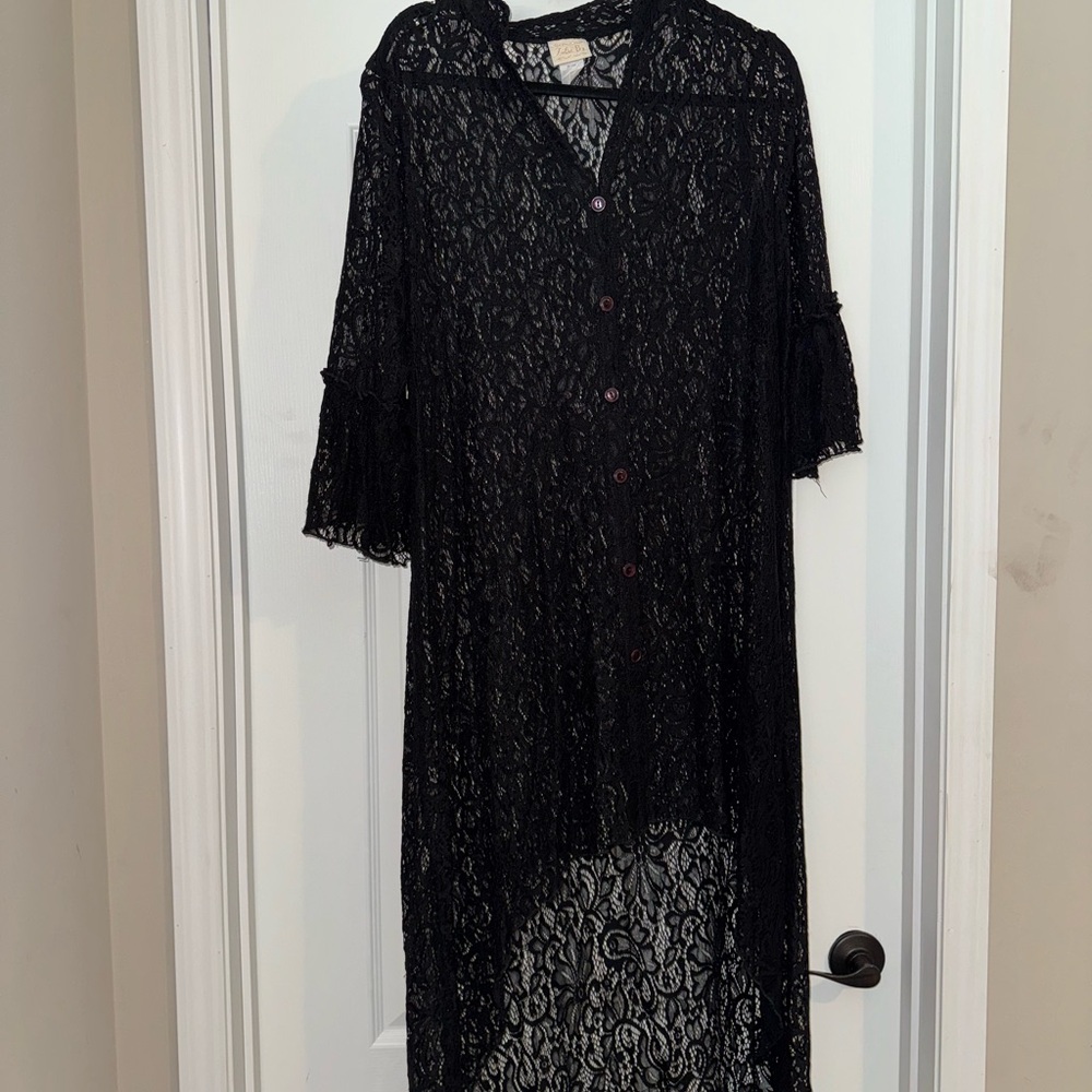 Zelie B's Black Lace Top